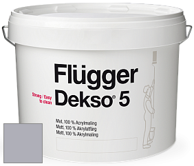 Краска Flugger Dekso 5 матовая краска цвет 5474 