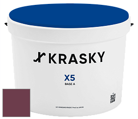 Краска X5 X Krasky матовая краска для стен и потолков цвет NCS S 5040-R20B 