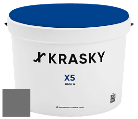 Краска X5 X Krasky матовая краска для стен и потолков цвет NCS S 6500-N 