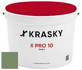 Краска X Pro 10 X Krasky матовая краска для стен и потолков цвет NCS S 4030-G30Y 