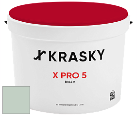 Краска X PRO 5 X Krasky матовая краска для стен и потолков цвет NCS S 1510-G 
