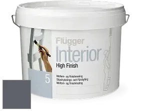 Краска Flugger Interior High Finish 5 матовая акриловая краска-грунт цвет NCS S 7005-R80B 