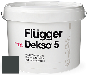 Краска Flugger Dekso 5 матовая краска цвет NCS S 8505-B80G 