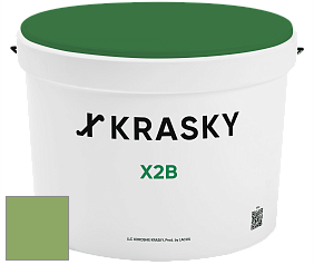 Краска X2B X Krasky глубокоматовая краска для потолков цвет NCS S 2050-G30Y 