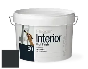 Краска Flugger Interior High Finish 90 акриловая глянцевая эмаль цвет RAL 7021 