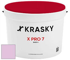 Краска X Pro 7 X Krasky матовая краска для стен и потолков цвет NCS S 0530-R40B 