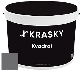 Краска X2B Kvadrat X Krasky матовая краска для потолков глубокого чёрного цвета цвет NCS S 6502-R50B 