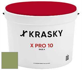 Краска X Pro 10 X Krasky матовая краска для стен и потолков цвет NCS S 3040-G40Y 