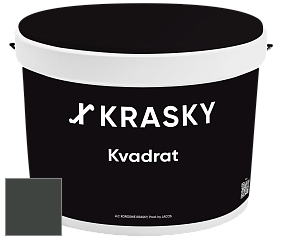 Краска X2B Kvadrat X Krasky матовая краска для потолков глубокого чёрного цвета цвет NCS S 8505-G20Y 