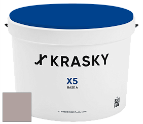 Краска X5 X Krasky матовая краска для стен и потолков цвет 4396 