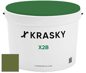Краска X2B X Krasky глубокоматовая краска для потолков цвет NCS S 4550-G40Y 