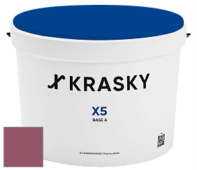 Краска X5 X Krasky матовая краска для стен и потолков цвет NCS S 4040-R20B 