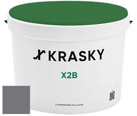 Краска X2B X Krasky глубокоматовая краска для потолков цвет NCS S 6005-R50B 