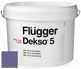 Краска Flugger Dekso 5 матовая краска цвет NCS S 4040-R60B 