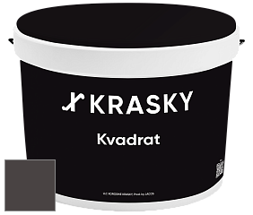 Краска X2B Kvadrat X Krasky матовая краска для потолков глубокого чёрного цвета цвет NCS S 8502-R 