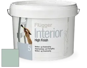 Краска Flugger Interior High Finish 5 матовая акриловая краска-грунт цвет NCS S 2010-B90G 