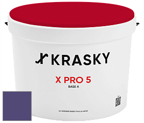 Краска X PRO 5 X Krasky матовая краска для стен и потолков цвет NCS S 5040-R60B 