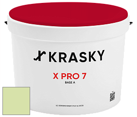 Краска X Pro 7 X Krasky матовая краска для стен и потолков цвет NCS S 0530-G40Y 