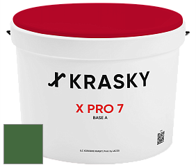 Краска X Pro 7 X Krasky матовая краска для стен и потолков цвет NCS S 4550-G20Y 