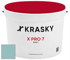 Краска X Pro 7 X Krasky матовая краска для стен и потолков цвет NCS S 2020-B40G 