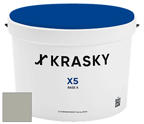 Краска X5 X Krasky матовая краска для стен и потолков цвет 5315 