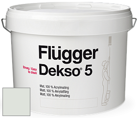 Краска Flugger Dekso 5 матовая краска цвет NCS S 0804-G20Y 