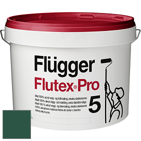 Краска Flugger Flutex Pro 5 матовая краска цвет RAL 6028 