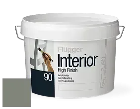 Краска Flugger Interior High Finish 90 акриловая глянцевая эмаль цвет RAL 7023 