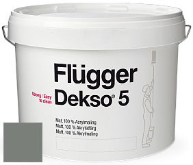 Краска Flugger Dekso 5 матовая краска цвет 5558 