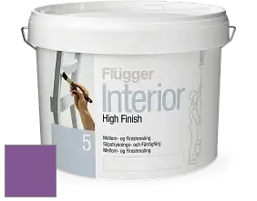 Краска Flugger Interior High Finish 5 матовая акриловая краска-грунт цвет NCS S 3055-R50B 