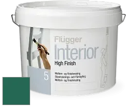 Краска Flugger Interior High Finish 5 матовая акриловая краска-грунт цвет NCS S 5040-B90G 