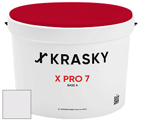 Краска X Pro 7 X Krasky матовая краска для стен и потолков цвет NCS S 0603-R40B 