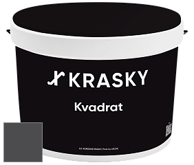 Краска X2B Kvadrat X Krasky матовая краска для потолков глубокого чёрного цвета цвет IN-719 