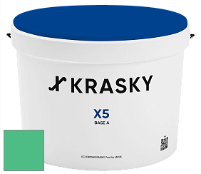 Краска X5 X Krasky матовая краска для стен и потолков цвет NCS S 1060-G 