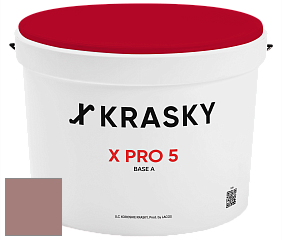 Краска X PRO 5 X Krasky матовая краска для стен и потолков цвет NCS S 4020-Y90R 