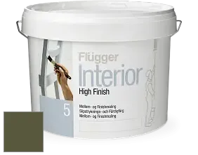Краска Flugger Interior High Finish 5 матовая акриловая краска-грунт цвет NCS S 6530-G50Y 