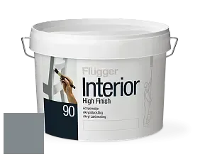 Краска Flugger Interior High Finish 90 акриловая глянцевая эмаль цвет RAL 7046 