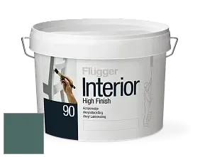 Краска Flugger Interior High Finish 90 акриловая глянцевая эмаль цвет NCS S 6020-B70G 