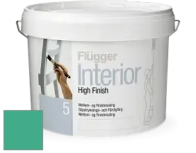 Краска Flugger Interior High Finish 5 матовая акриловая краска-грунт цвет NCS S 2050-B90G 