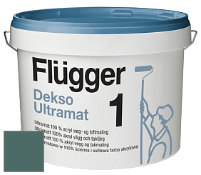 Краска Flugger Dekso 1 ультраматовая краска цвет NCS S 6020-B70G 