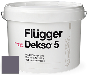Краска Flugger Dekso 5 матовая краска цвет 5458 