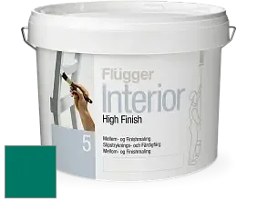 Краска Flugger Interior High Finish 5 матовая акриловая краска-грунт цвет NCS S 4050-B80G 
