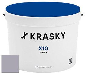 Краска X10 X Krasky шелковисто-матовая краска для стен и потолков цвет 5455 