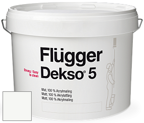 Краска Flugger Dekso 5 матовая краска цвет 5491 