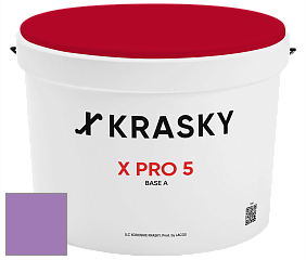 Краска X PRO 5 X Krasky матовая краска для стен и потолков цвет NCS S 2050-R50B 