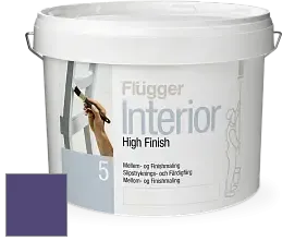 Краска Flugger Interior High Finish 5 матовая акриловая краска-грунт цвет NCS S 5040-R60B 