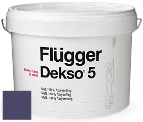 Краска Flugger Dekso 5 матовая краска цвет NCS S 6030-R60B 