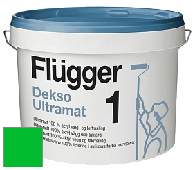 Краска Flugger Dekso 1 ультраматовая краска цвет RAL 6038 