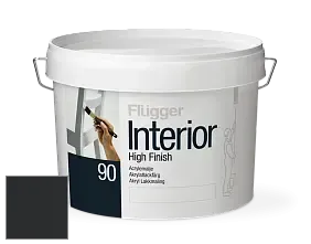 Краска Flugger Interior High Finish 90 акриловая глянцевая эмаль цвет RAL 9017 