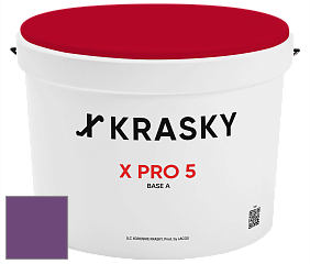 Краска X PRO 5 X Krasky матовая краска для стен и потолков цвет NCS S 4050-R50B 